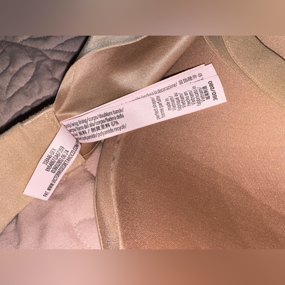 NWT Victoria’s Secret Perfect Shape Bra – 36D / 80D – Nude/Beige - Picture 3 of 3